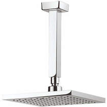 Crosswater Planet Square Shower Head & Ceiling Arm (200x200mm).