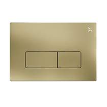 Crosswater MPRO Flush Plate With Dual Buttons (NEW - Br Brass).