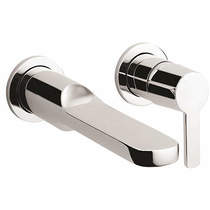 Crosswater Marvel Wall Mounted Basin Mixer Tap (Chrome).