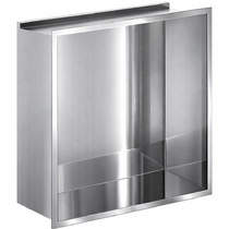 Crosswater Shower Niches Shower Niche With LED Light (305x305x120mm, Chrome).