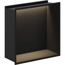 Crosswater Shower Niches Shower Niche With LED Light (305x305mm, M Black).