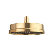 Crosswater Industrial Easy Clean Shower Head 8" (Unlacquered Brass).