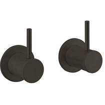 Crosswater Industrial Wall Stop Valves (Carbon Black).