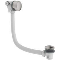 Crosswater MPRO Bath Filler Waste With Overflow (Brushed Stainless Steel).