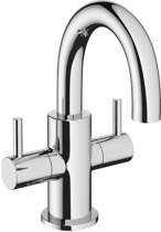 Crosswater mike pro mini basin mixer tap with lever handles (chrome).