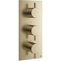 Crosswater MPRO Thermostatic Shower Valve With 2 Outlets (B Brass).