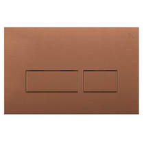Crosswater MPRO Flush Plate With Dual Buttons (OLD, Brushed Bronze).