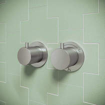 Crosswater Module Concealed Shower Valve With 2 Outlets (Br Steel).