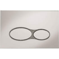 Crosswater Svelte Svelte Flush Plate With Dual Buttons (OLD, Chrome).
