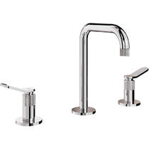 Crosswater Calix Basin Mixer Tap With Lever Handles (3TH, Chrome).