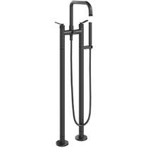 Crosswater Calix Floorstanding Bath Shower Mixer Tap (Matt Black).