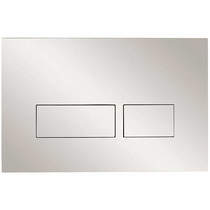 Crosswater MPRO Flush Plate With Dual Buttons (Chrome).
