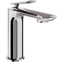 Crosswater Huck Mono Basin Mixer Tap With Lever Handle (Chrome).