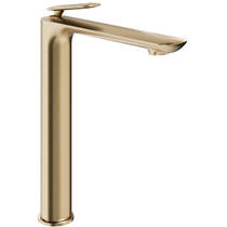 Crosswater Huck Tall Basin Mixer Tap With Lever Handle (Br Brass).