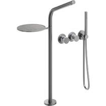 Crosswater Ixora Floor-standing BSM Spout With Wall Mounted Valve (316 stainless Steel).