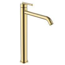 Crosswater 3ONE6 Tall Lever Basin Mixer Tap (Brushed Brass).