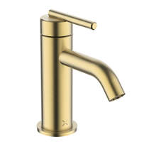 Crosswater 3ONE6 Mini Lever Basin Mixer Tap (Brushed Brass).