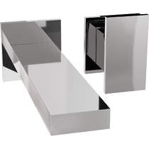 Crosswater Myron Wall Mounted Basin Mixer Tap (Chrome).