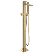 Crosswater Myron Floorstanding Bath Shower Mixer Tap (Brushed Brass).