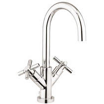 Croswater Totti II Basin Mixer Tap With Waste (Chrome).