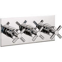 Croswater Totti II Shower Valve With 3 Outlets & Diverter (Chrome).