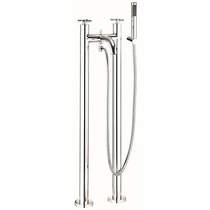 Croswater Totti II Bath Shower Mixer Tap With Kit & Legs (Chrome).