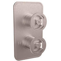 Crosswater UNION Thermostatic Shower Valve (1 Outlet, Brushed Nickel).