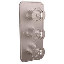 Crosswater UNION Thermostatic Shower Valve (2 Outlets, Brushed Nickel).