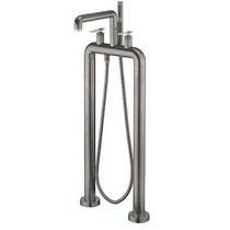Crosswater UNION Free Standing BSM Tap, Nickel Lever Handles (Br Black).