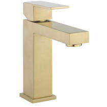 Crosswater Verge Basin Mixer Tap (Brushed Brass).