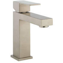 Crosswater Verge Basin Mixer Tap (Brushed Stainless Steel Effect).