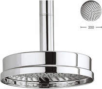 Crosswater Waldorf 200mm Round Shower Head (Chrome).
