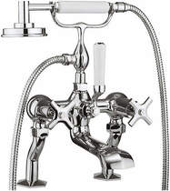 Crosswater Waldorf Bath Shower Mixer Tap With Crosshead Handles.