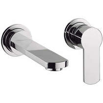 Crosswater wisp wall mounted basin mixer tap (chrome).