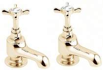 Deva Coronation Bath Taps (Pair, Gold).