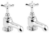 Deva Coronation Bath Taps (Pair, Chrome).