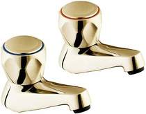 Deva Profile Bath Taps (Gold, Pair).