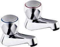 Deva Profile Bath Taps (Chrome, Pair).