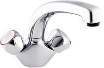 Deva profile dual flow kitchen tap with swivel spout (chrome)