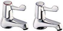 Deva Lever Action 3" Lever Bath Taps (Pair).