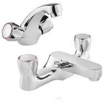 Deva Vitality Mono Basin & Bath Filler Tap Pack (Chrome).
