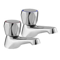 Deva Vitality Basin Taps (Pair, Chrome).
