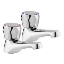 Deva Vitality Bath Taps (Pair, Chrome).