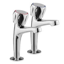 Deva Vitality Sink Kitchen Taps (Pair, Chrome).