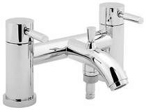 Deva Vision Bath Shower Mixer Tap With Shower Kit (Chrome).