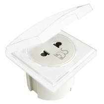 HAfele shaver socket with transformer & hinged cover (white).