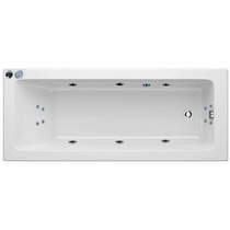 Hydracast Solarna Single Ended Turbo Whirlpool Bath With 14 Jets (1400x700mm)