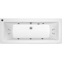Hydracast Solarna Double Ended Whirlpool Bath With 14 Jets (1700x700mm).