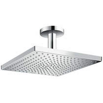 Hansgrohe Raindance E 300 1 Jet Shower Head & Ceiling Arm (300x300mm).