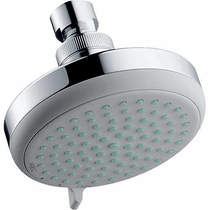 Hansgrohe croma 100 vario shower head with pivot joint (chrome).